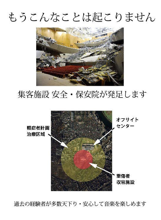 ホール天井落下
